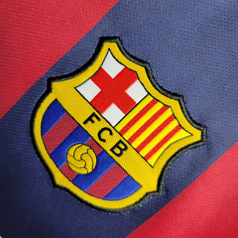 Camisa Barcelona Retrô 2015 Azul e Grená - Nike