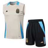 Conjunto Argentina 2024/25 - Bege e Azul
