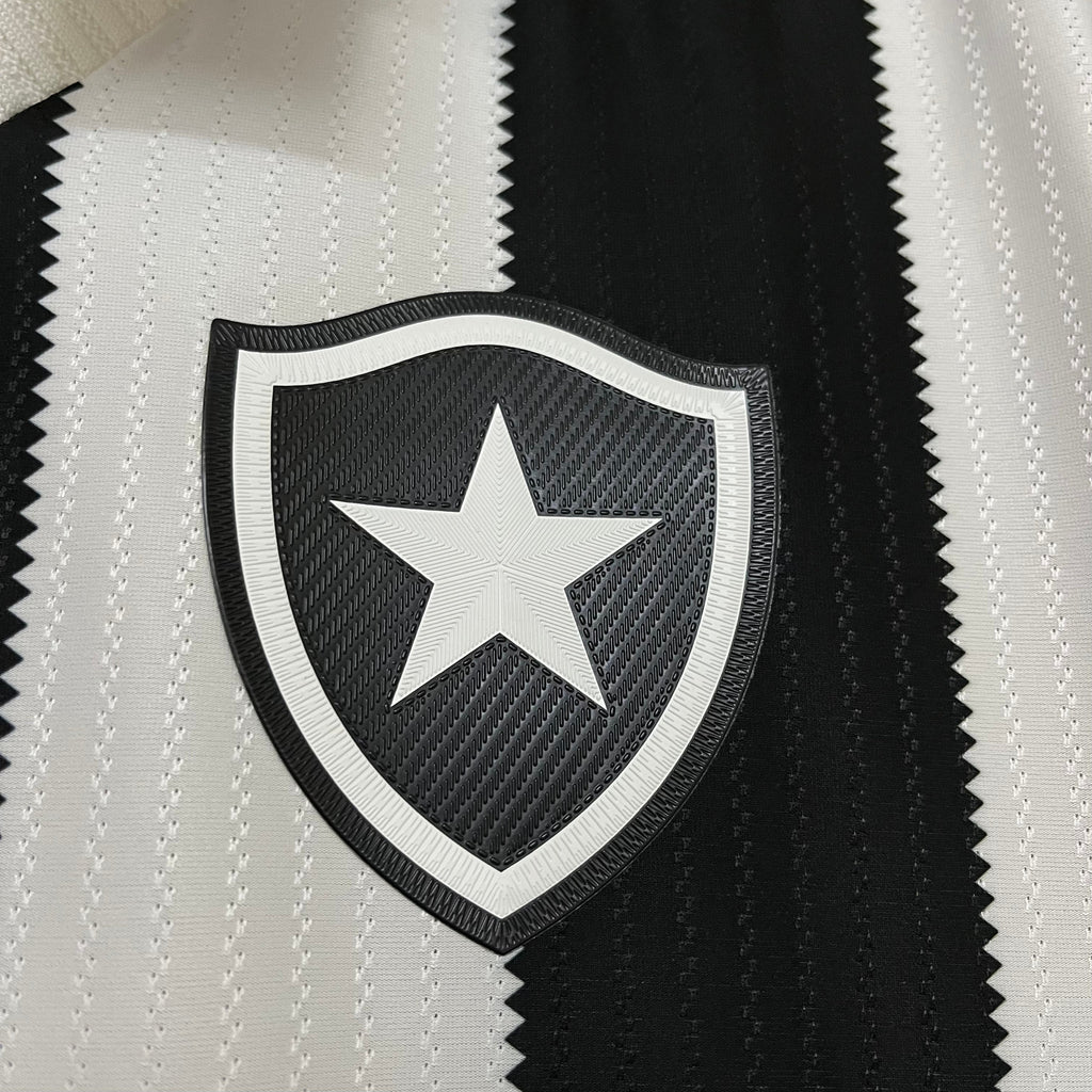 Camisa Reebok Botafogo 24/25 Casa - Preta e Branca