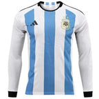 Camisa Manga Longa Argentina I 22/23 Adidas - Branco e Azul