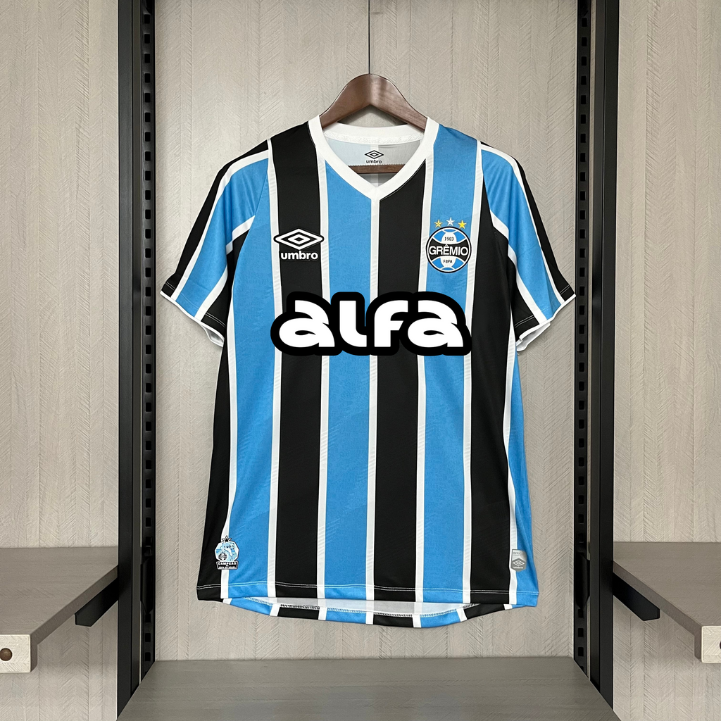 Camisa Masculina Umbro Gremio Oficial 24/25 Torcedor  (Com patrocinio)