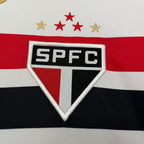 Camisa São Paulo 25/26 Casa - Branco+Vermelho - (Feminina)