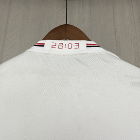 Camisa São Paulo 25/26 Casa - Branco+Vermelho - (Feminina)