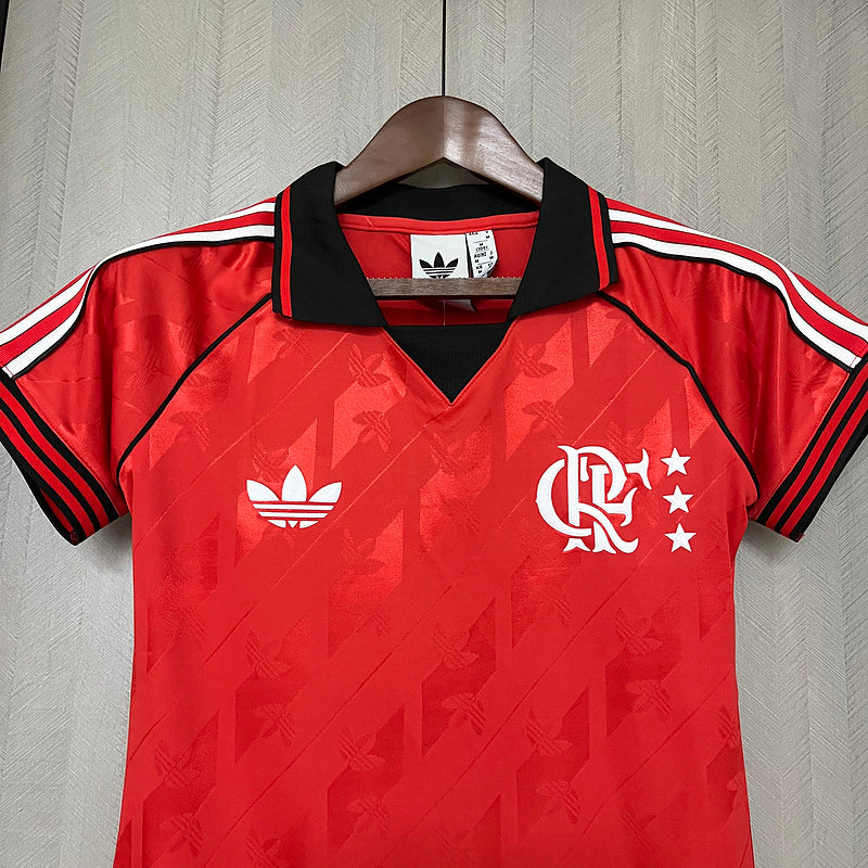 Camisa Flamengo Lifestyle 24/25 Adidas - Vermelha - (Feminina)