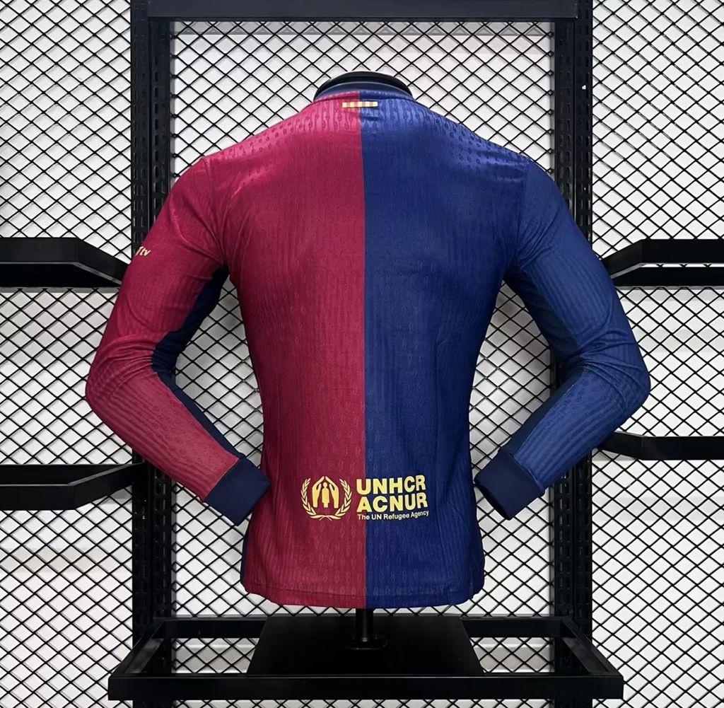 Camisa Barcelona 2024/25 Home - Manga Longa