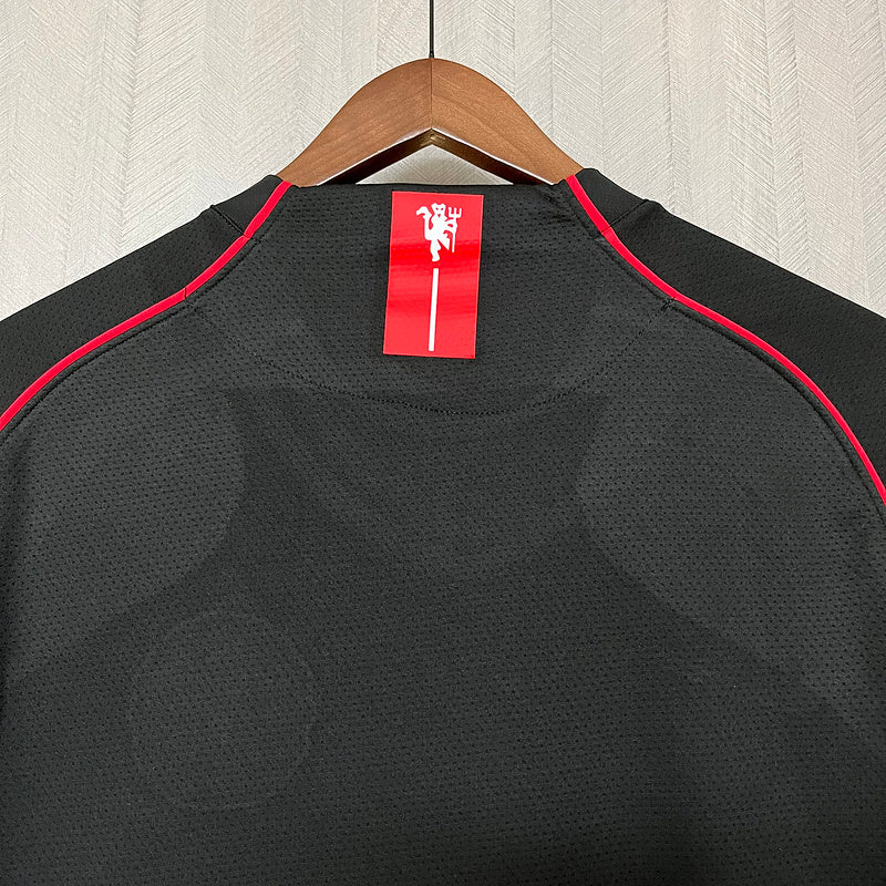 Camisa Manchester United 2007/08 - Retrô Masculino - Preta