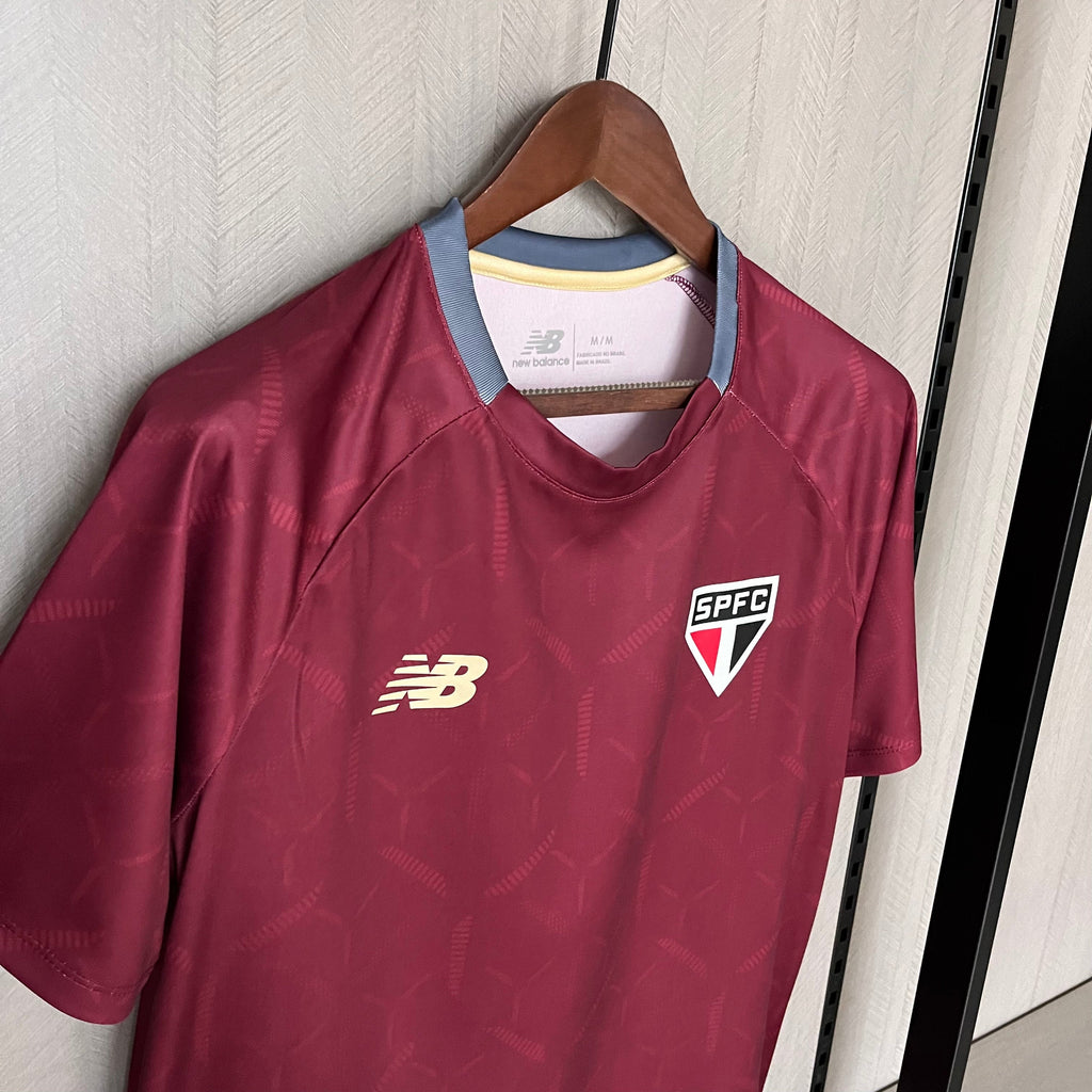 Camisa São Paulo Treino New Balance 2025 Vinho