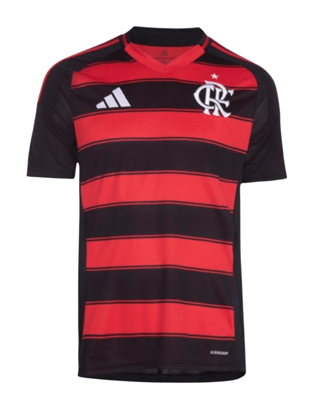 Camisa Flamengo 25/26 Home Adidas Torcedor - Vermelho e Preto