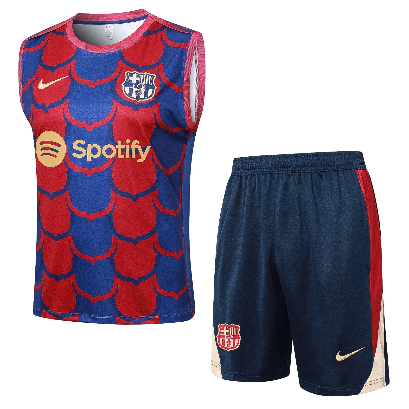 Conjunto Barcelona 2024/25 - Azul e Vermelha