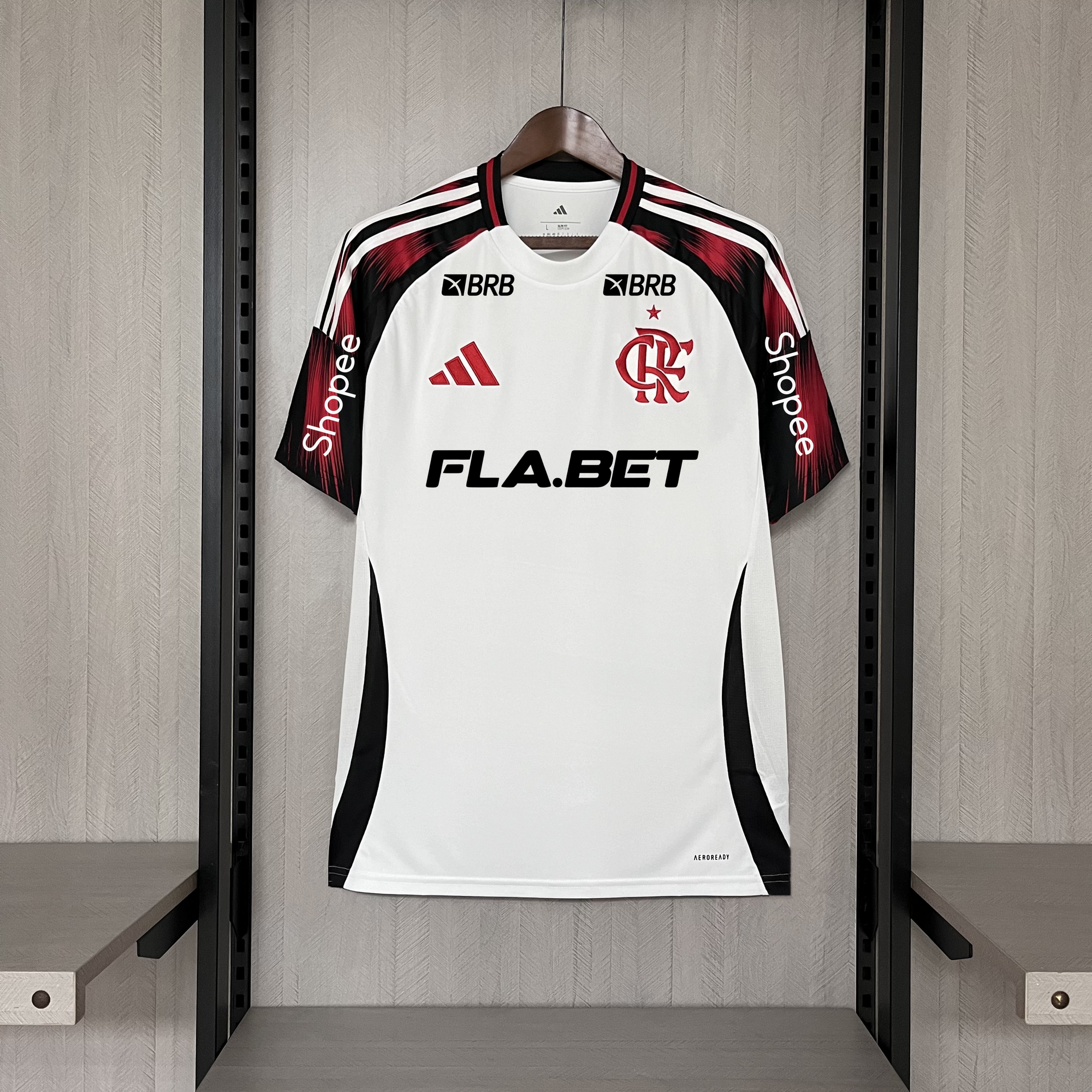 Camisa Flamengo II 2025 Torcedor Adidas Masculina - Branco