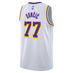 Regata NBA Nike Los Angeles Lakers nº 77 Luka Dončić Masculina - Branca