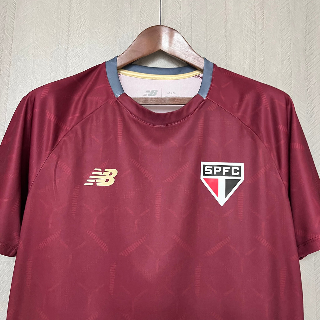 Camisa São Paulo Treino New Balance 2025 Vinho