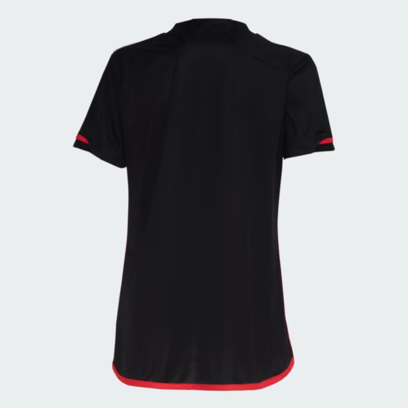 Camisa São Paulo I 23/24 Adidas - Preta e Vermelha - (Feminina)