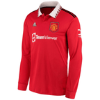 Camisa Manga Longa Manchester United 22/23 Adidas [Ronaldo #7] - Vermelho