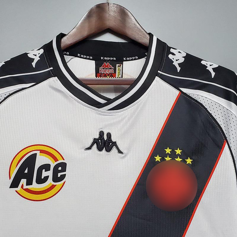 Camisa Vasco Retrô Romário Anos 2000 Branca - Kappa