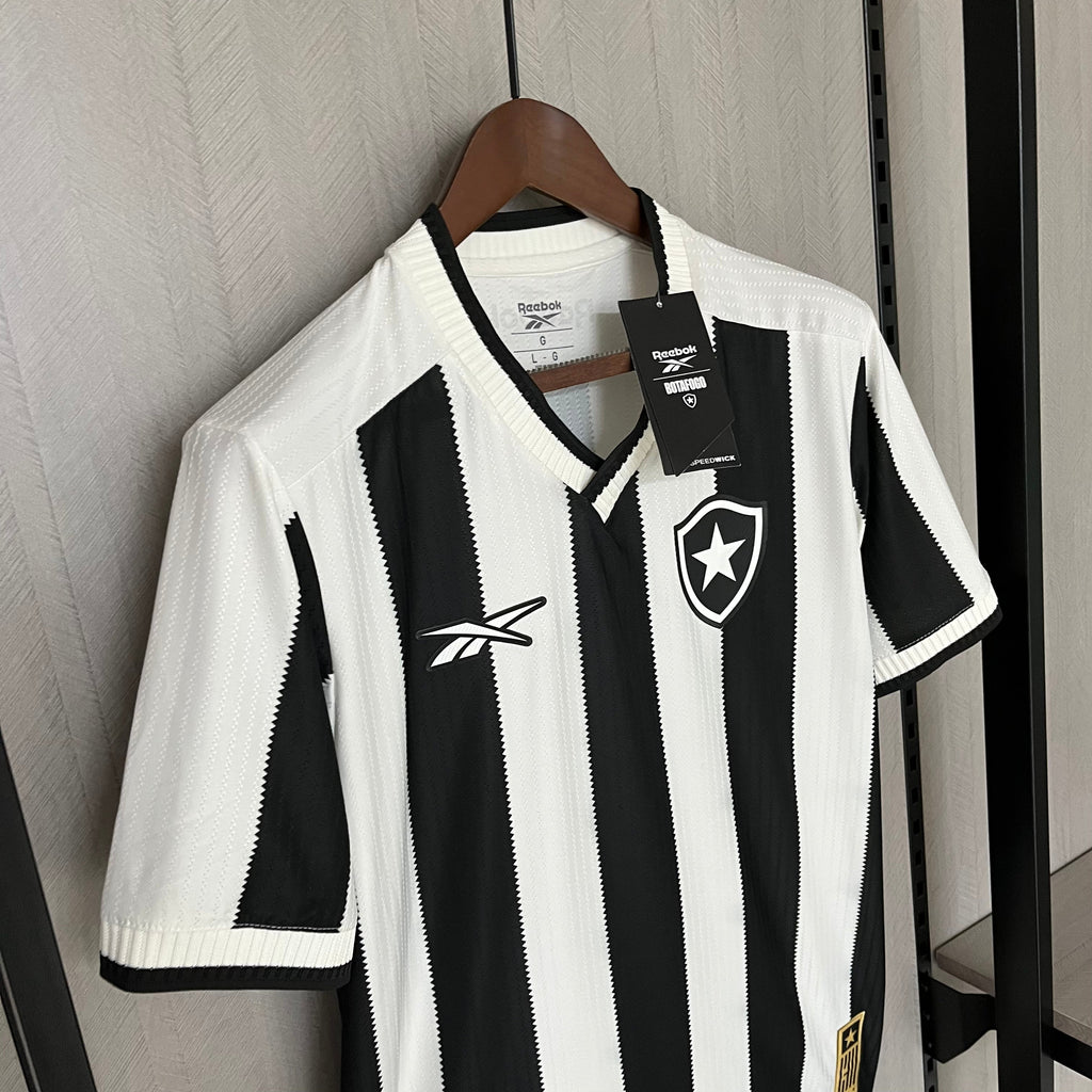 Camisa Reebok Botafogo 24/25 Casa - Preta e Branca