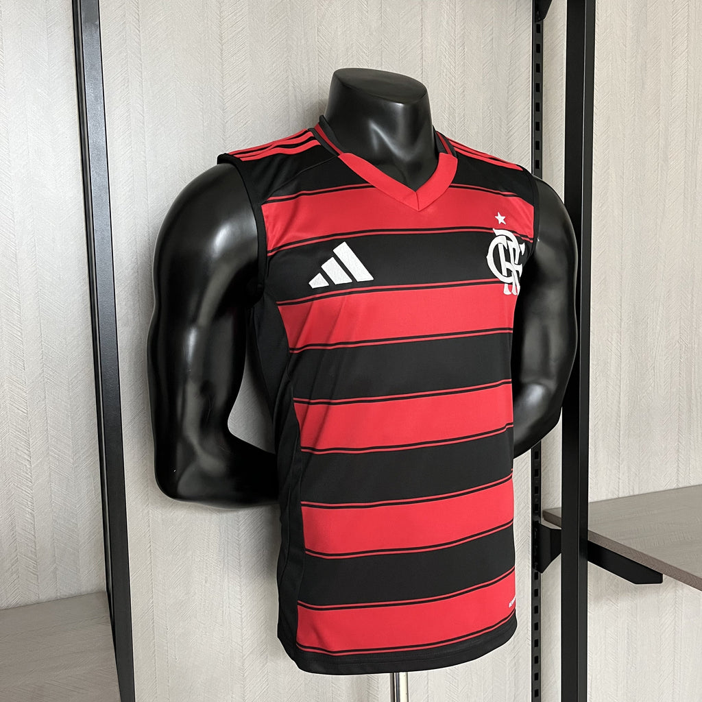 Regata Flamengo I 2025  s/n° Torcedor Adidas Masculina - Vermelho+Preto