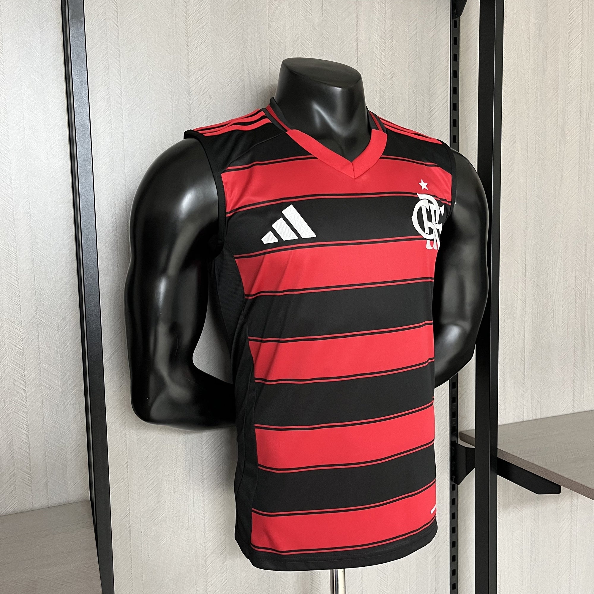 Regata Flamengo I 2025  s/n° Torcedor Adidas Masculina - Vermelho+Preto