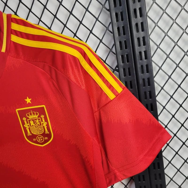 Camisa Espanha Home 24/25 s/n° Torcedor Adidas Masculino - Vermelho