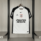 Camisa Nike Corinthians  I 2025  - Preta e Branca - Masculina