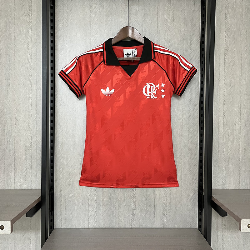 Camisa Flamengo Lifestyle 24/25 Adidas - Vermelha - (Feminina)