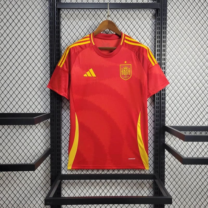 Camisa Espanha Home 24/25 s/n° Torcedor Adidas Masculino - Vermelho