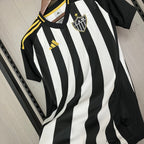 Camisa 1 Atlético MG 25/26 Preta e branca - (Feminina)