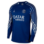 Camisa PSG Jordan Azul 2024/25 Fourth IV Manga Longa