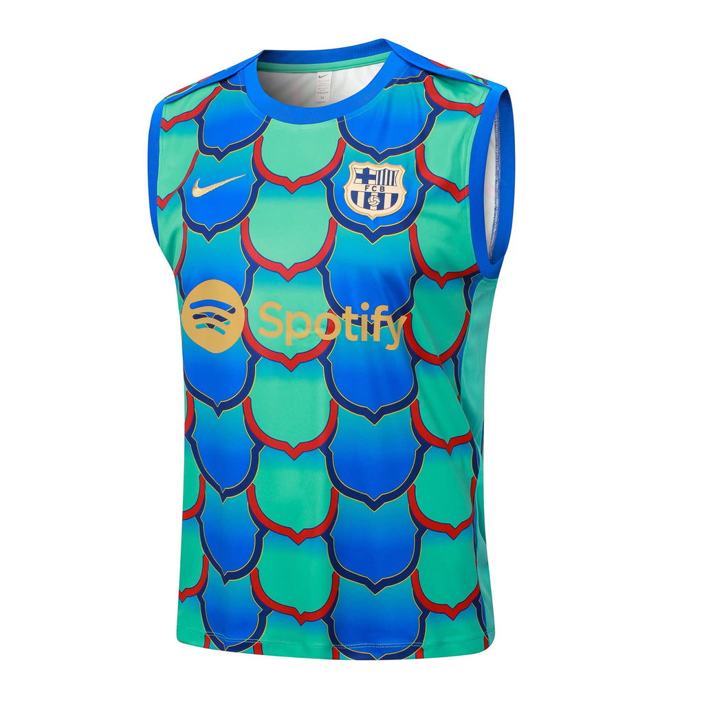 Conjunto Barcelona 2024/25 - Azul e Verde Turquesa