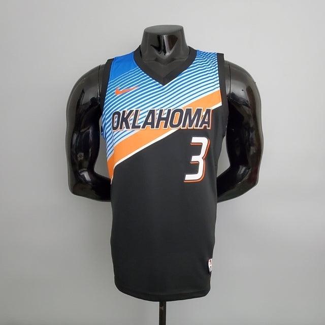 Camisa Basquete NBA Regata Oklahoma City Thunder Masculina - Preta
