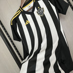 Camisa 1 Atlético MG 25/26 Preta e branca - (Feminina)