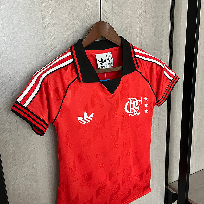 Camisa Flamengo Lifestyle 24/25 Adidas - Vermelha - (Feminina)