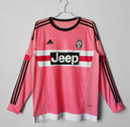 Camisa da Juventus 2015 Retrô  Manga longa - Rosa