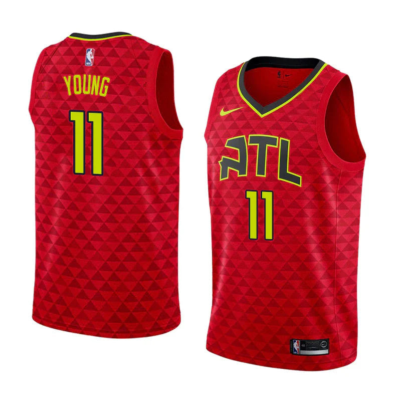 Regata NBA Atlanta Hawks Nike Authentic Young 11 - Vermelha