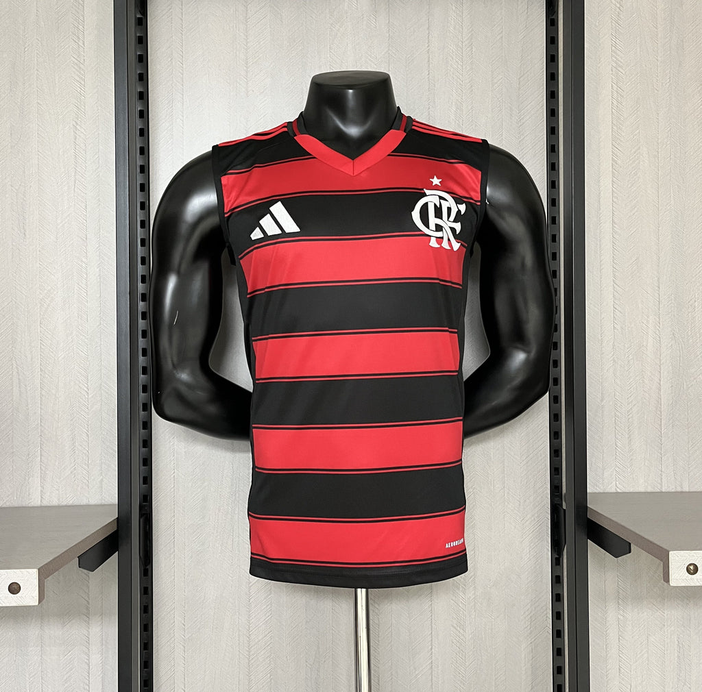 Regata Flamengo I 2025  s/n° Torcedor Adidas Masculina - Vermelho+Preto