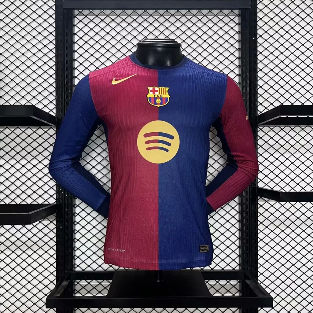 Camisa Barcelona 2024/25 Home - Manga Longa