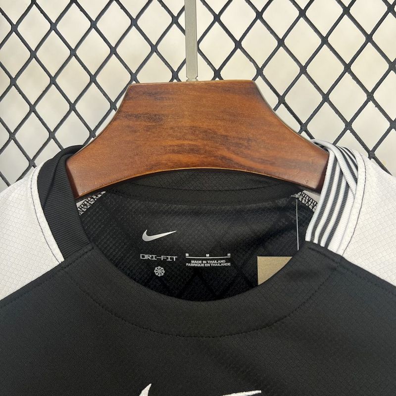 Camisa Nike Corinthians  II 2025  - Preta e Branca