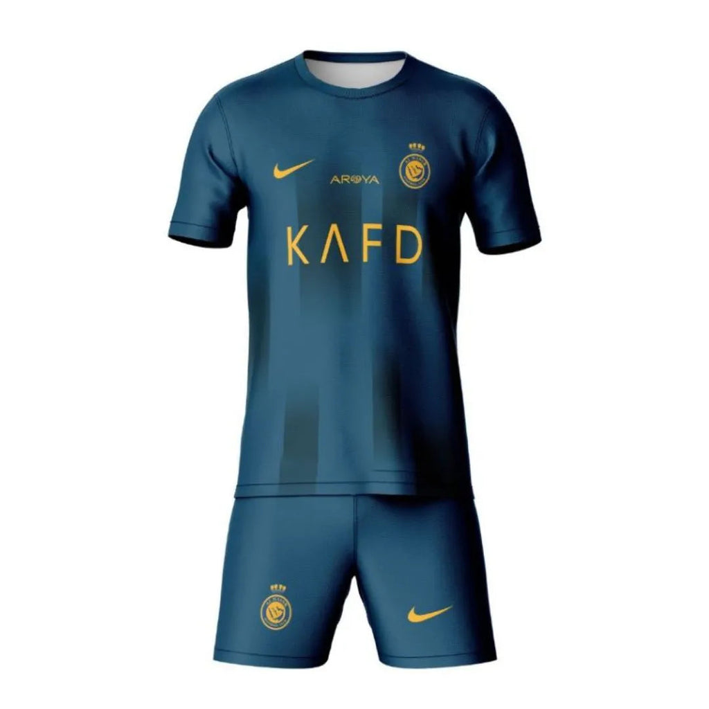 Conjunto Infantil Al-Nassr Away 23/24 - Marinho