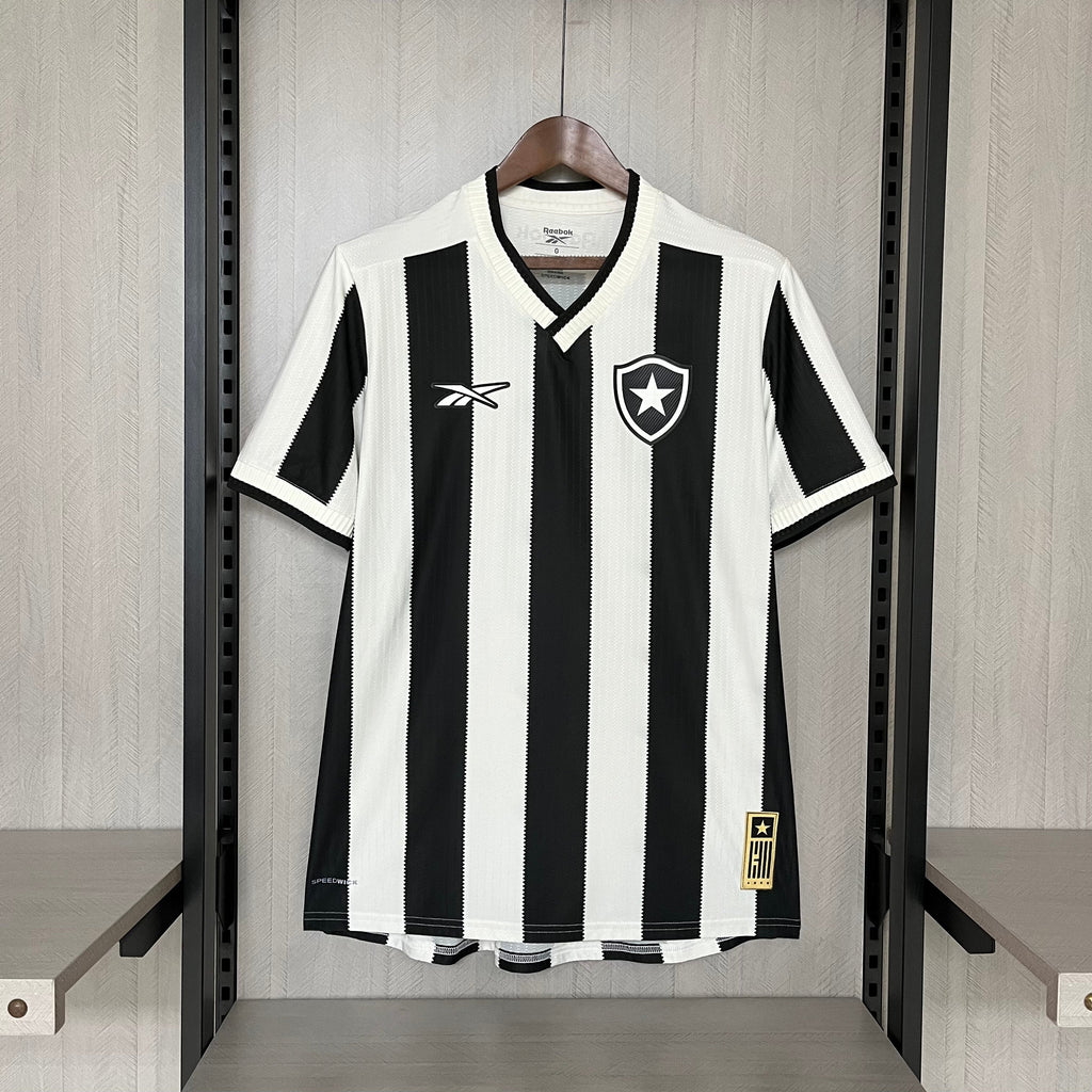 Camisa Reebok Botafogo 24/25 Casa - Preta e Branca