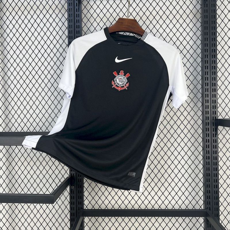Camisa Nike Corinthians  II 2025  - Preta e Branca
