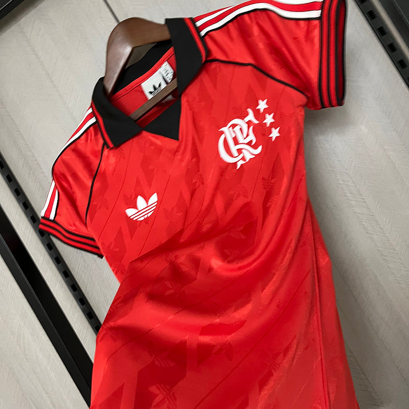 Camisa Flamengo Lifestyle 24/25 Adidas - Vermelha - (Feminina)