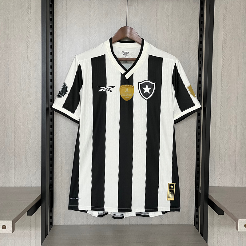 Camisa Reebok Botafogo 24/25 Casa - Preta e Branca