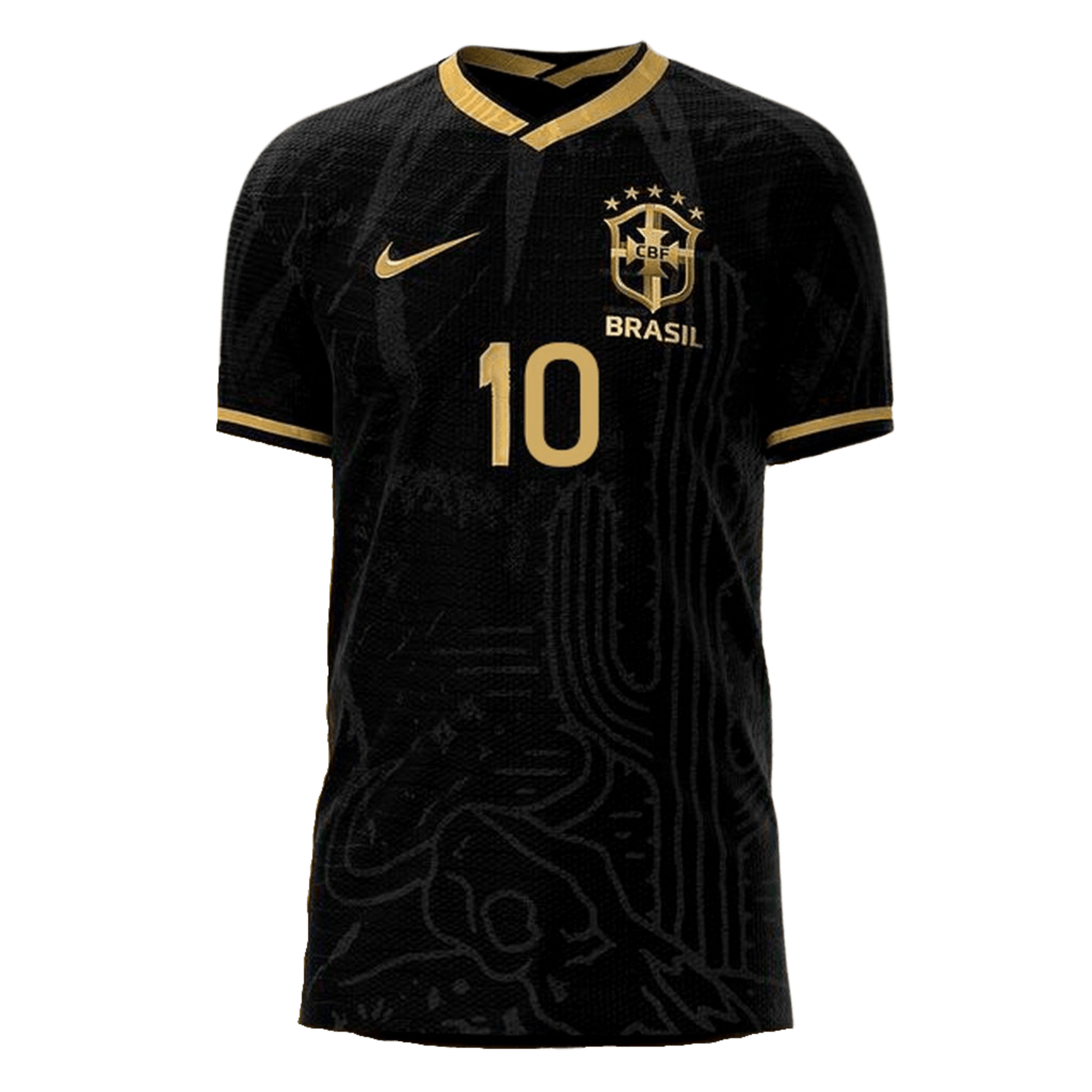 Camisa Seleção Brasil Fourth 2022 Nike - Preto - Conceito Nordeste